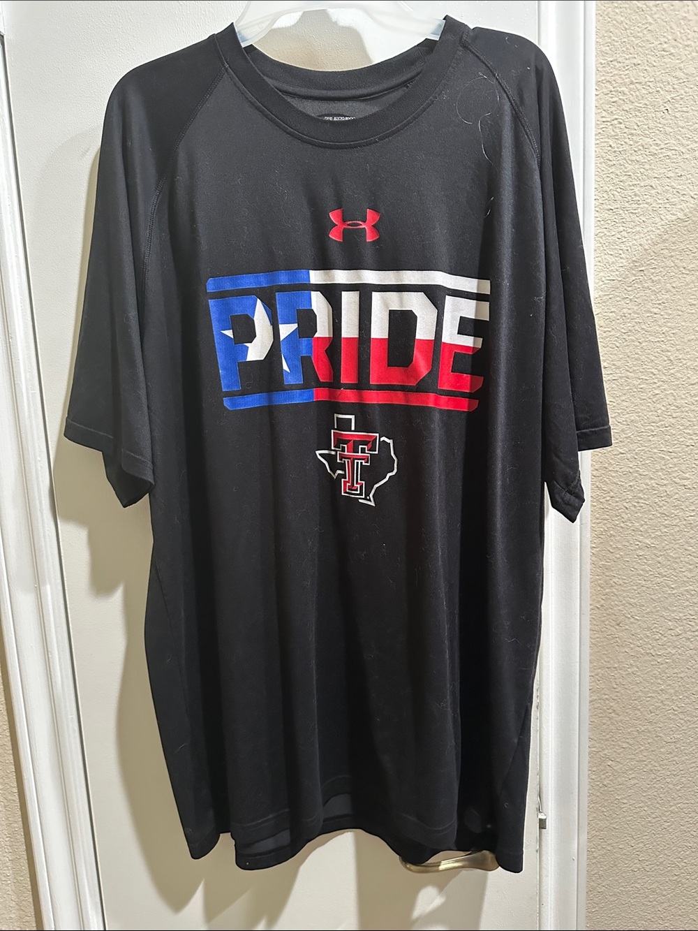 TEXAS TECH Under Armour Black Graphic 'PRIDE' T-Shirt